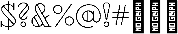 BUBBLES otf (400) Font OTHER CHARS