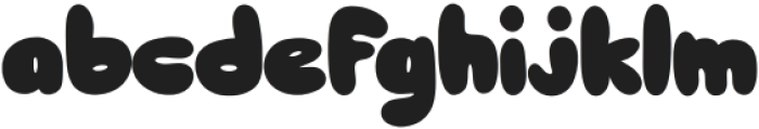 BUBLLES Regular otf (400) Font LOWERCASE