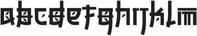 BUKAMA Regular otf (400) Font LOWERCASE