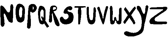 BUNGALOW Regular otf (400) Font LOWERCASE