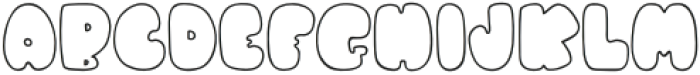 BUNNY Outline otf (400) Font LOWERCASE