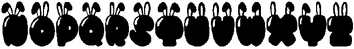 BUNNY Regular otf (400) Font UPPERCASE