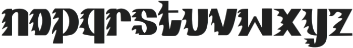 BURNED otf (400) Font LOWERCASE