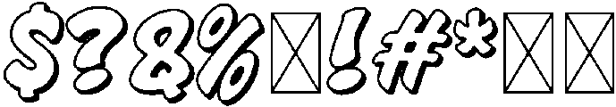BURNER Outline otf (400) Font OTHER CHARS