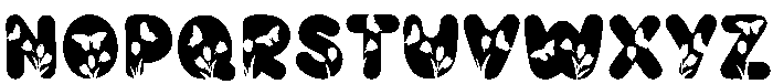 BUTTERFLY Bold otf (700) Font UPPERCASE