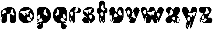 BUTTERFLY Bold otf (700) Font LOWERCASE