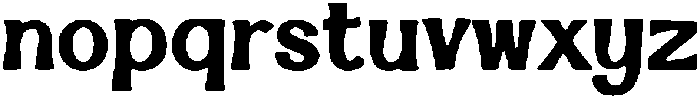 BubbJot Regular otf (400) Font LOWERCASE