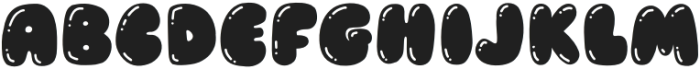 Bubbl Regular otf (400) Font UPPERCASE