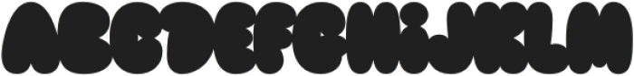 Bubble Biss Regular Fill otf (400) Font LOWERCASE