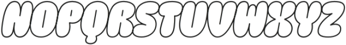 Bubble Bliss Italic otf (400) Font UPPERCASE