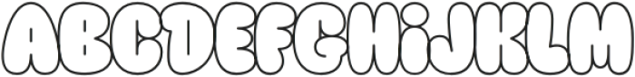 Bubble Bliss Regular otf (400) Font UPPERCASE