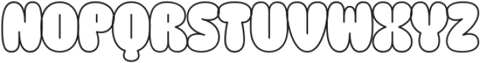 Bubble Bliss Regular otf (400) Font UPPERCASE