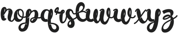 Bubble Bloom Script Regular otf (400) Font LOWERCASE
