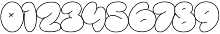Bubble Boys Outline Regular otf (400) Font OTHER CHARS