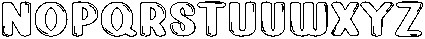 Bubble Bursh Regular otf (400) Font LOWERCASE