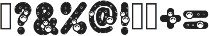 Bubble Charm Regular otf (400) Font OTHER CHARS