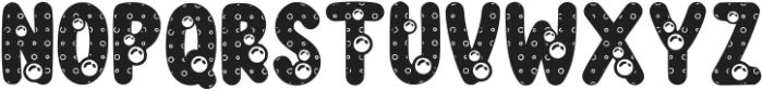Bubble Charm Regular otf (400) Font UPPERCASE
