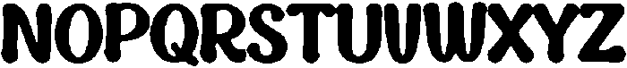 Bubble Cursive Regular otf (400) Font UPPERCASE