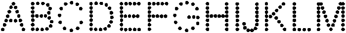 Bubble Dot Medium otf (500) Font UPPERCASE