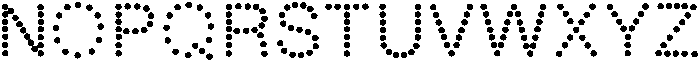 Bubble Dot Medium otf (500) Font UPPERCASE