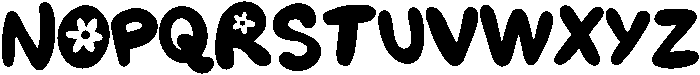 Bubble Flower Regular otf (400) Font UPPERCASE