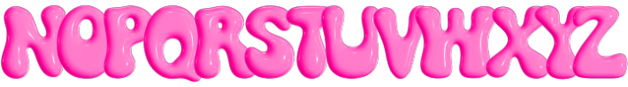 Bubble Gum Regular otf (400) Font LOWERCASE