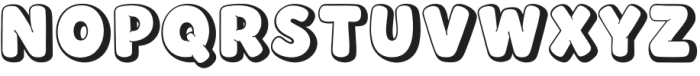 Bubble Joy Outline otf (400) Font LOWERCASE