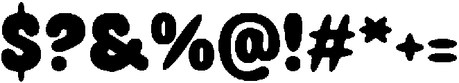 Bubble Milk Regular otf (400) Font OTHER CHARS