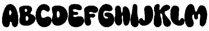 Bubble Mood Regular otf (400) Font UPPERCASE