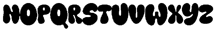 Bubble Mood Regular otf (400) Font UPPERCASE