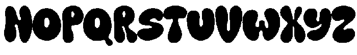 Bubble Mood Regular otf (400) Font LOWERCASE