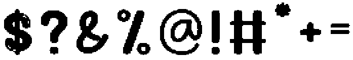 Bubble Rainbow Regular otf (400) Font OTHER CHARS
