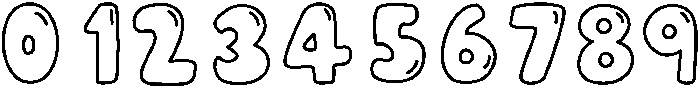 Bubble Rainbow otf (400) Font OTHER CHARS
