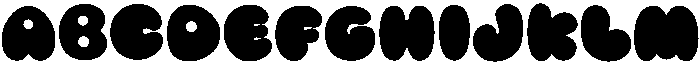Bubble Regular otf (400) Font UPPERCASE