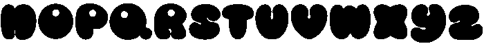 Bubble Regular otf (400) Font UPPERCASE
