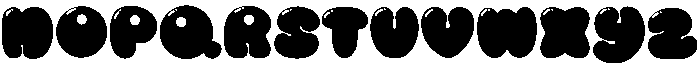 Bubble Regular otf (400) Font LOWERCASE