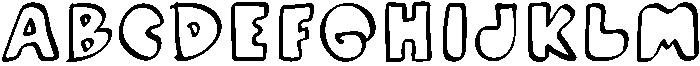 Bubble Regular otf (400) Font UPPERCASE