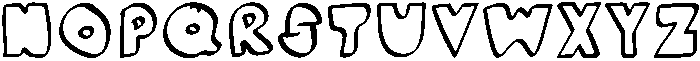 Bubble Regular otf (400) Font UPPERCASE