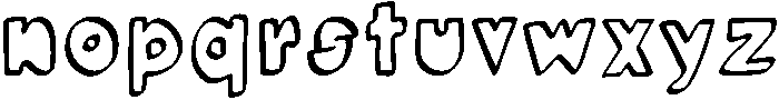 Bubble Regular otf (400) Font LOWERCASE