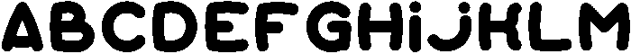 Bubble Regular otf (400) Font UPPERCASE