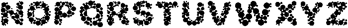 Bubble Regular otf (400) Font UPPERCASE