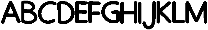 Bubble Regular otf (400) Font UPPERCASE