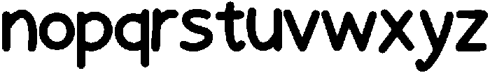 Bubble Regular otf (400) Font LOWERCASE