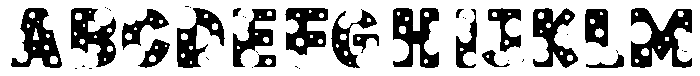 Bubble Regular otf (400) Font UPPERCASE
