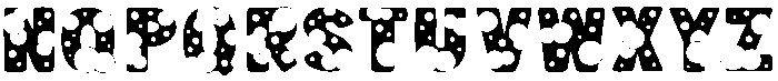 Bubble Regular otf (400) Font UPPERCASE