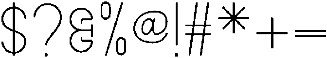 Bubble Regular ttf (400) Font OTHER CHARS