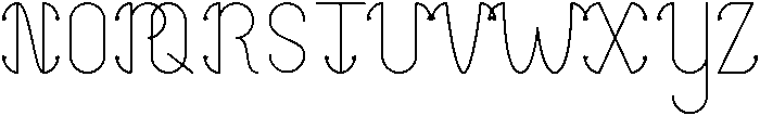 Bubble Regular ttf (400) Font UPPERCASE