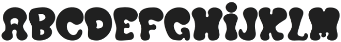 Bubble Retro Regular otf (400) Font UPPERCASE