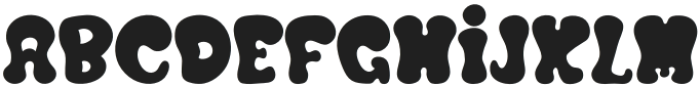 Bubble Retro Regular otf (400) Font LOWERCASE