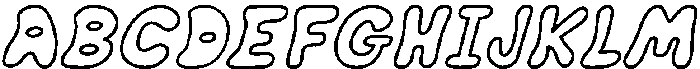 Bubble Soda Italic otf (400) Font UPPERCASE